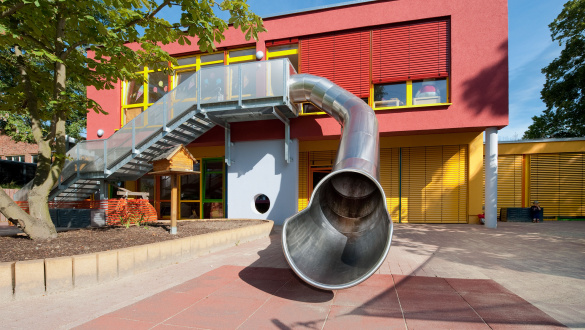 atlantics stainless steel slides daycare centre niethevillage escape slide tunnel 096749