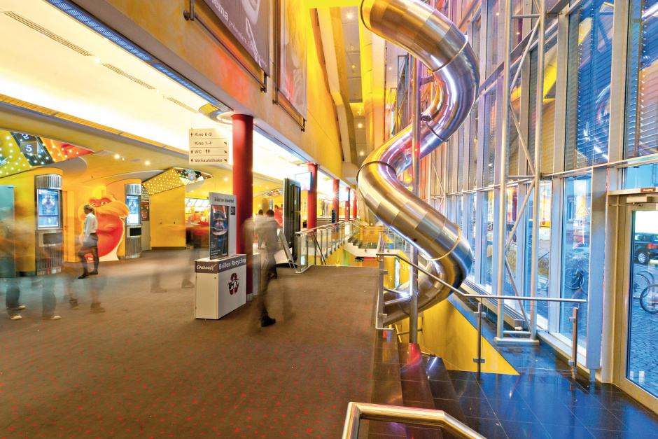 atlantics stainless steel slides cinemaxx freiburg bathroomen wuerttemberg tunnel tubes 107106