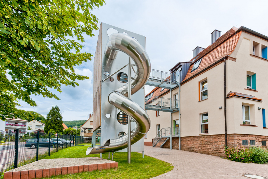 Atlantics escape stairs playgroand slides waldschaff