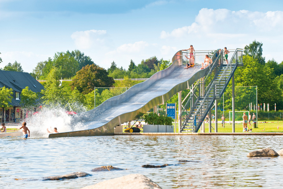 atlantics stainless steel slides open air swimming pool marktredwitz bayern boxwater wide waves 106962