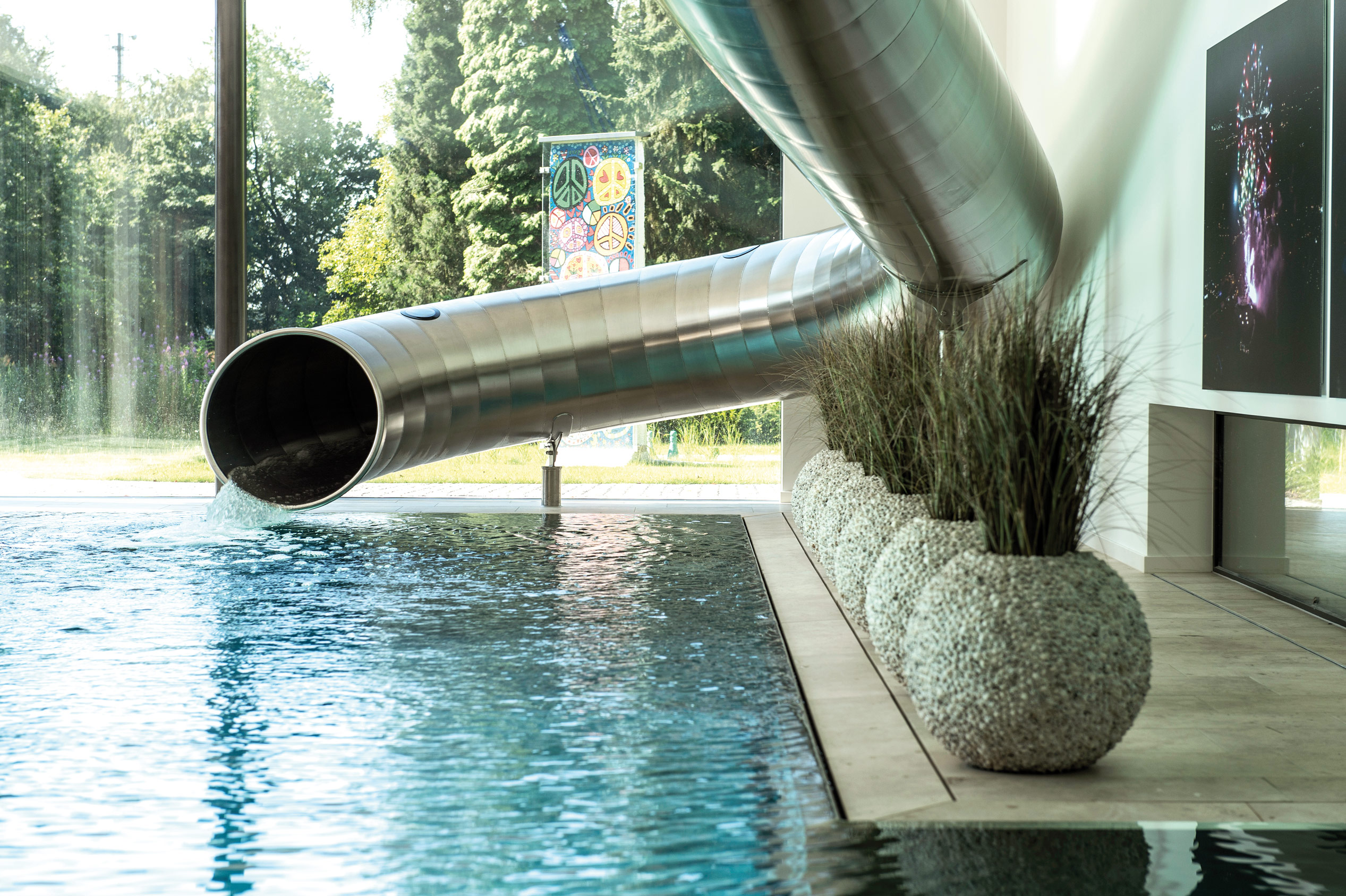 atlantics stainless steel slides privatpool bottrop northrhein westfalen indoorwater pool 137529
