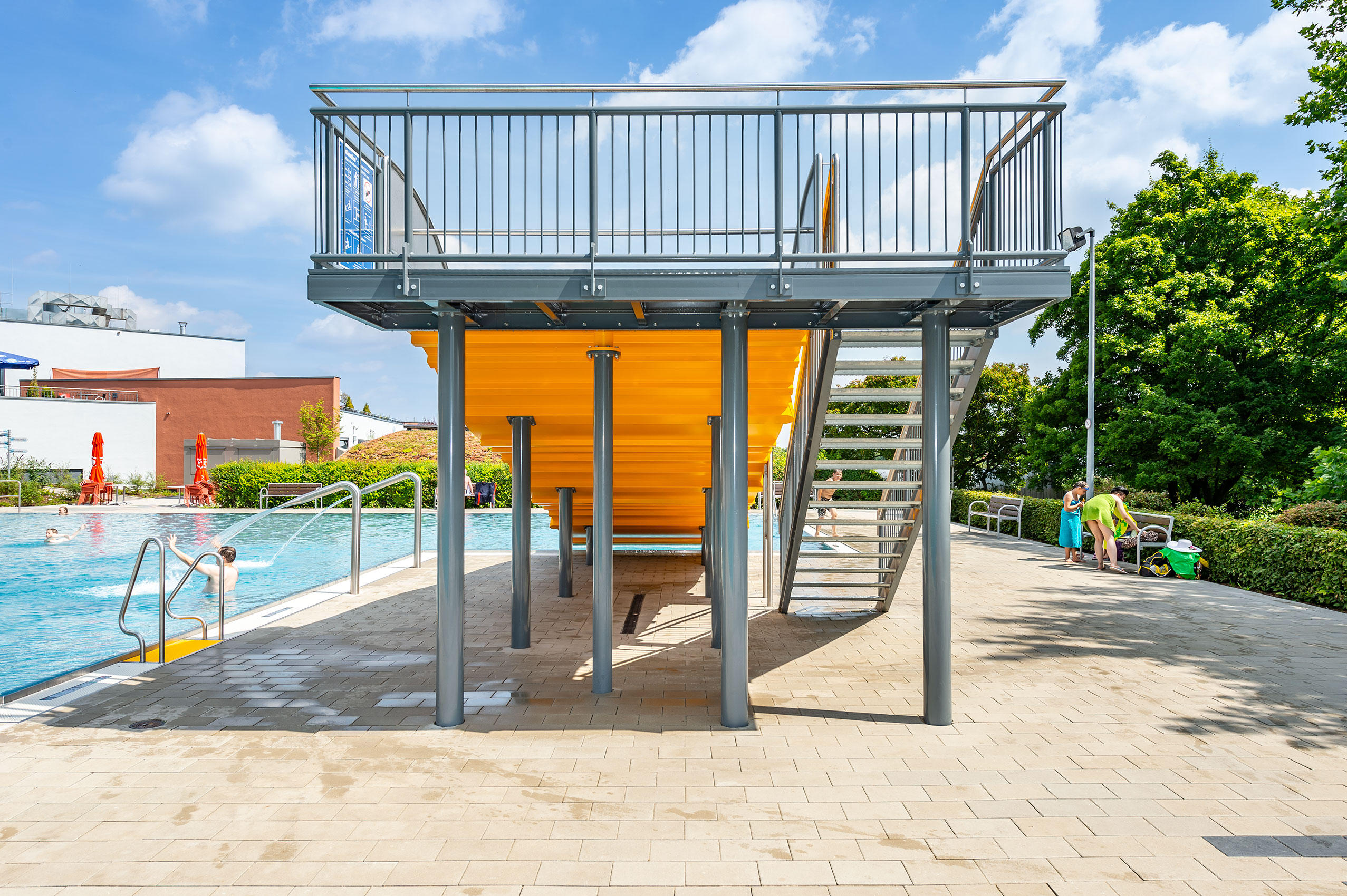 atlantics stainless steel slides panoramabathroom georgsmarienhuette niethesaxony boxwater non swimmer pool 168169 Gelänthe Treppe
