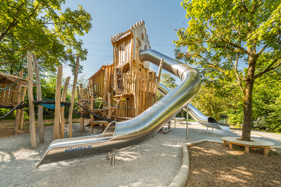 atlantics stainless steel slides campingplatz wethshof markvillage bathroomen wuerttemberg spiral tunnel 158024