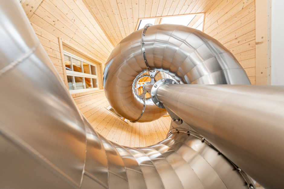 atlantics stainless steel slides hotel tirolerhof spiral tunnel indoor 218738