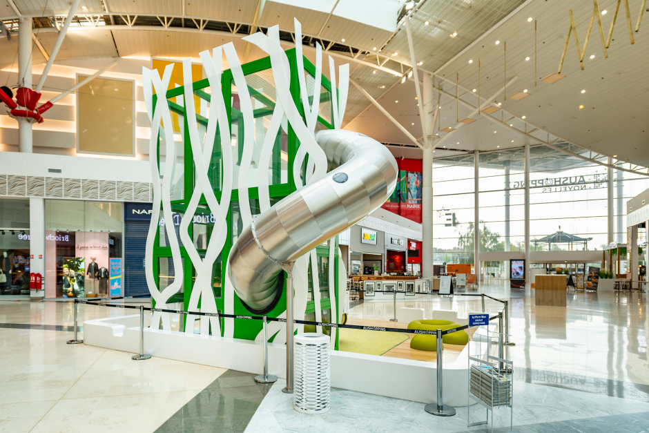 atlantics Spieleparathes stainless steel slides shopping centre aushopping noyelles noyelles godault france shoppingcenter 198574