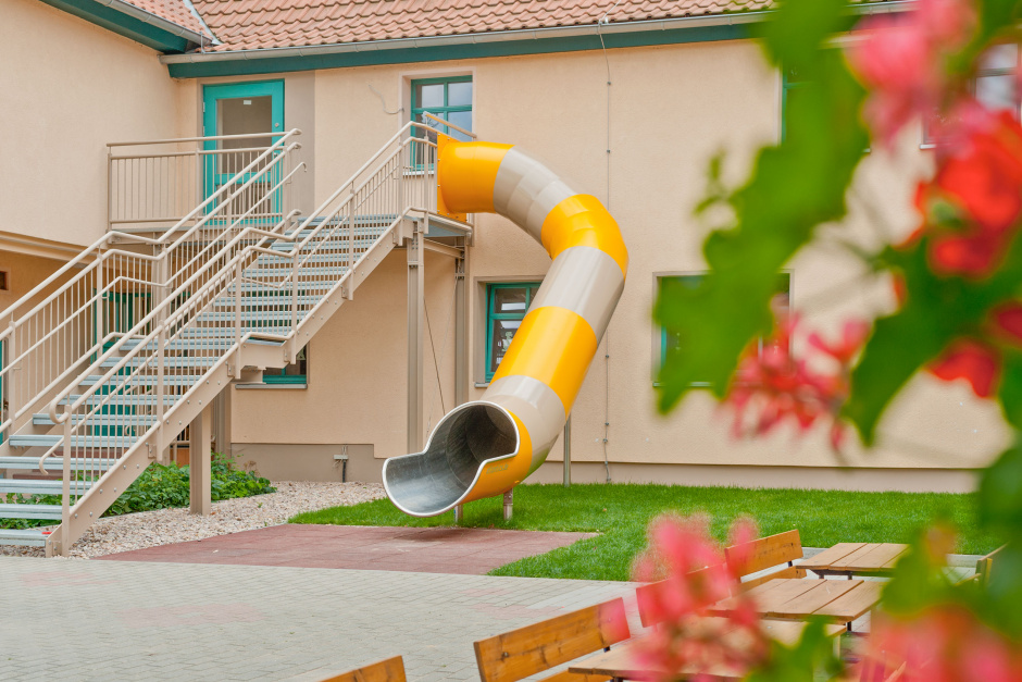 atlantics stainless steel slides daycare centre to the schwalbennest magdala evacuation tunnel 117225