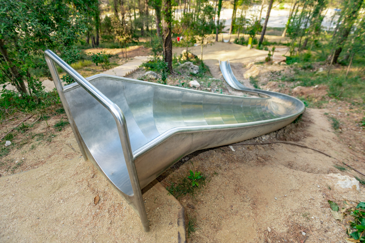 atlantics stainless steelslide parc de la costeta begues spain hang 188392