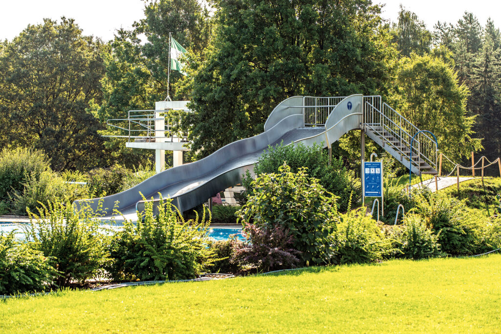 Escorrega de largura atlantics no Freibad Faßberg
