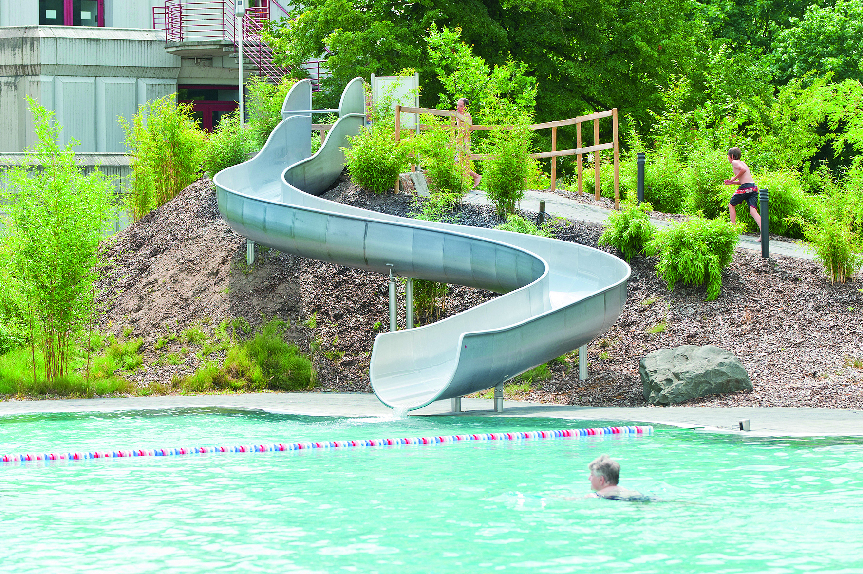 atlantics edelstahlrutsche halbschale wasser dorsten