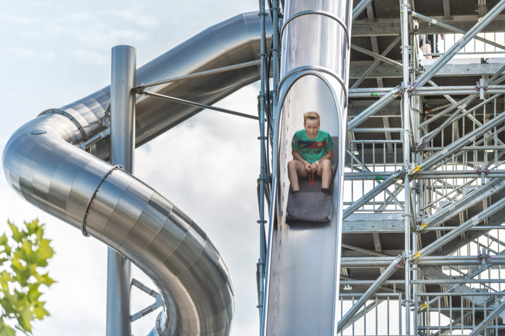 atlantics stainless steel slides Mobile slide terminal in Wolfsburg in the Autostadt