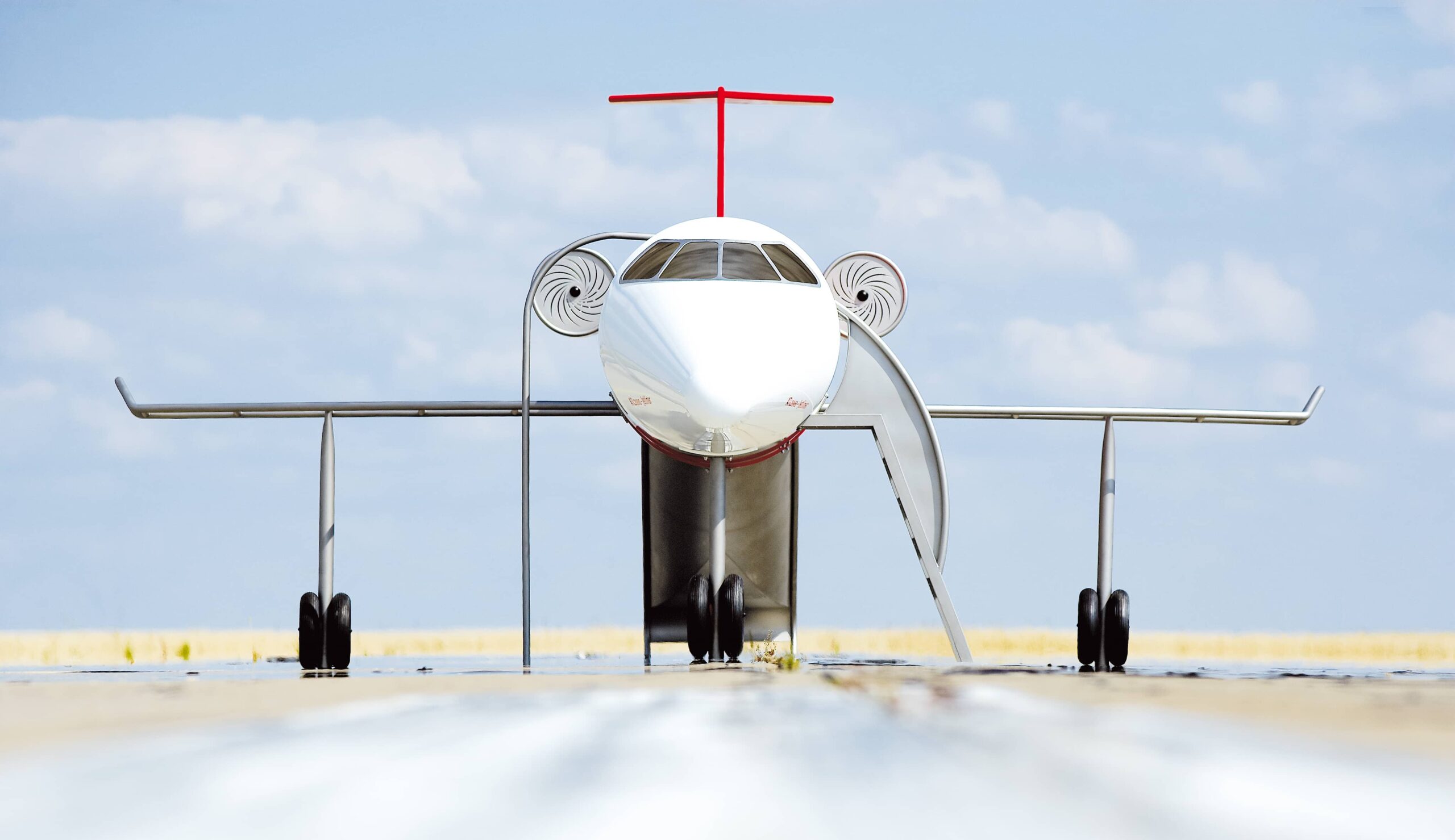 atlantics Spezialprodukt Spielflugzeug aus Edelstahl