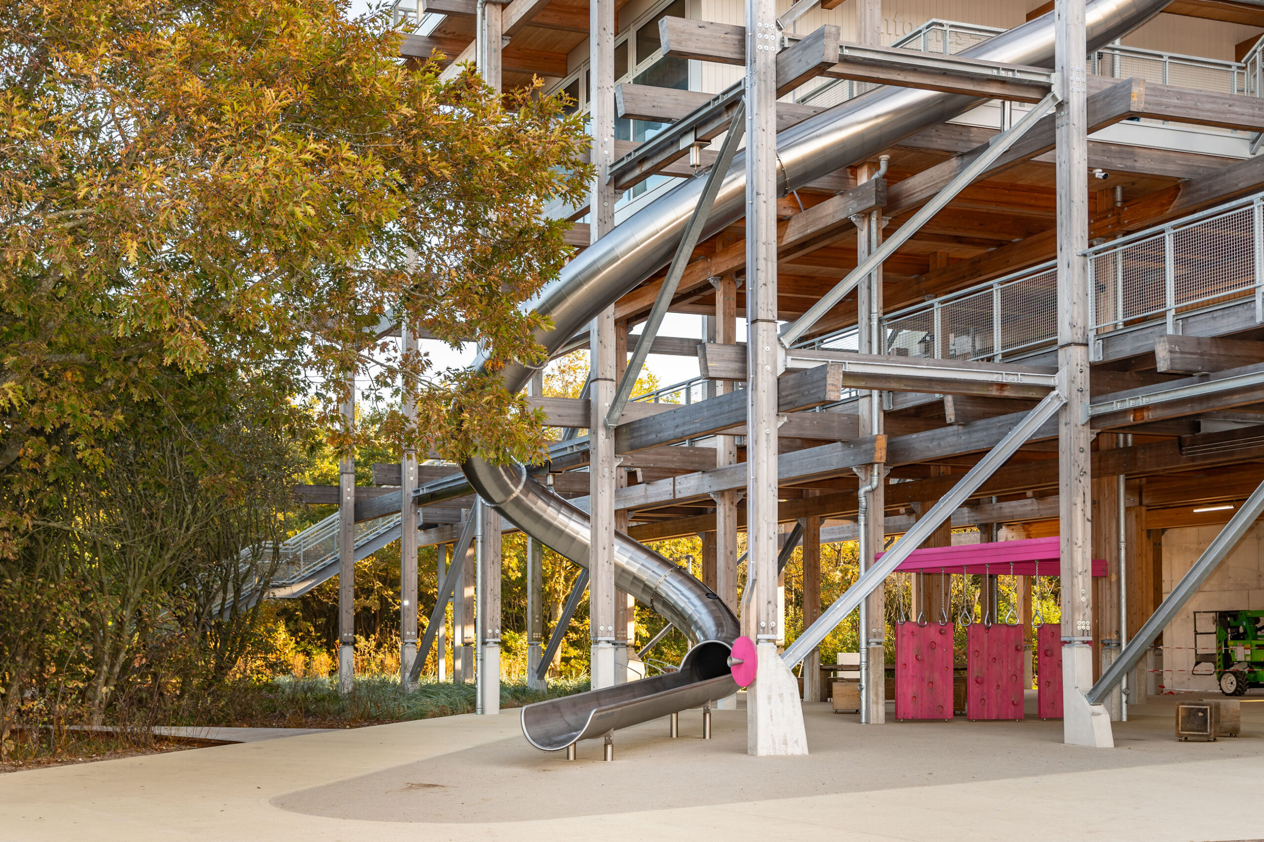 Trockenrutsche in Freizeitpark