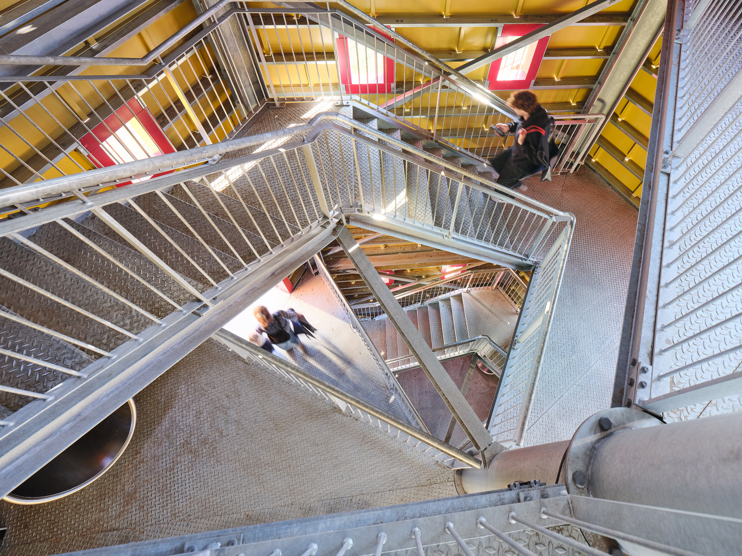 atlantics Edelstahlrutschen am Rutschenturm im Freizeitpark Wildpark Frankenhof in Reken